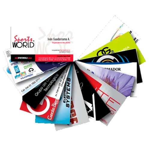 Impresión de tarjetas de visita en Leganés